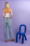 Acne Studios 1991 Toj Light Blue Loose Fit Denim Jeans Size EUR 26/32