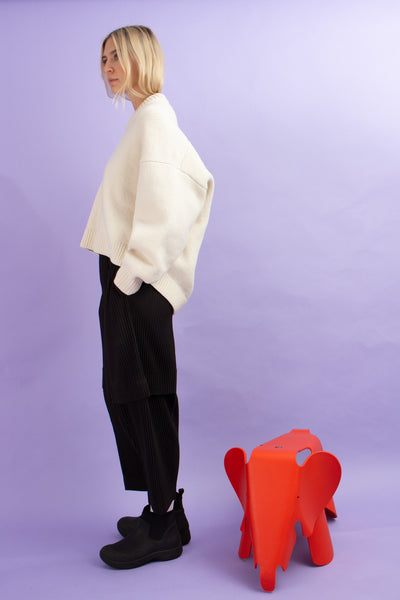 Alexander Wang Cream Oversized Wool Sweater sz Medium