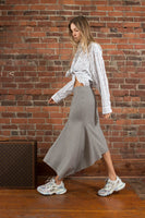 Balenciaga Herringbone 2017 Collection Asymmetrical Skirt Size 38