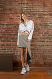 Balenciaga 2018 Virgin Wool Midi Length Skirt Size 38