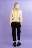 Celine Chunky Wool Rib Sweater Size Small