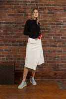 Celine Phoebe Philo Cotton Knee-Length Skirt Size 38