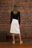 Celine Phoebe Philo Cotton Knee-Length Skirt Size 38