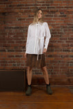 Celine Phoebe Philo White Strapped Shirt sz 40