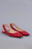 Dior Patent Leather Pointed-Toes Slingback Flats Size 37