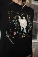 Dior Black Cashmere Astrology Sweater sz M