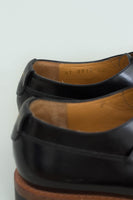 Dior Black Leather Lug Sole Derby Shoe sz 38