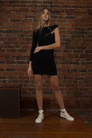 Dsquared2 Black Zip Mini Dress sz S
