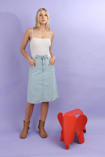 Maison Margiela Denim A Line Skirt Size 40