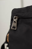 Prada Black Saffiano Leather Belt with pouches