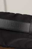 Prada Black Saffiano Leather Belt with pouches