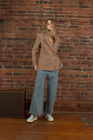 Sandro Striped Wool Blazer Size 40